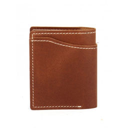 Портмоне мужское Croco-ПР-1065 натуральная кожа 1 отд, 4 карм, коричневый пулл-ап матовый (219) 263795  фото 2