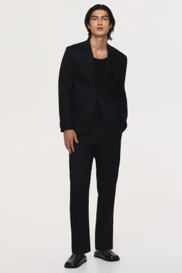 Americana de lino Slim Fit - H&m фото 7