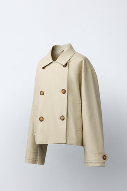 TRENCH CORTO / Beige - Zara фото 3