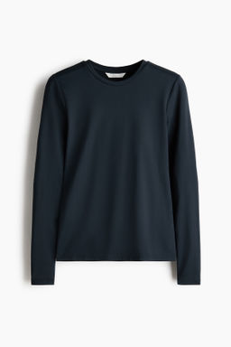 Camiseta de microfibra de manga larga