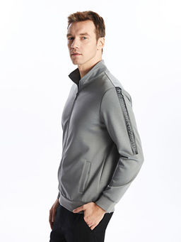 Dik Yaka Erkek Sweatshirt