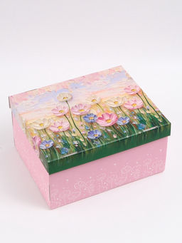 Коробка подарочная складная «Цветочный луг», 31×25.6×16 см