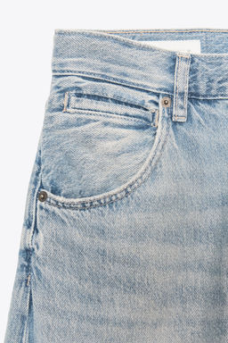 TRF OVERSIZED SHIFTED SEAM MID-WAIST JEANS - Zara фото 9