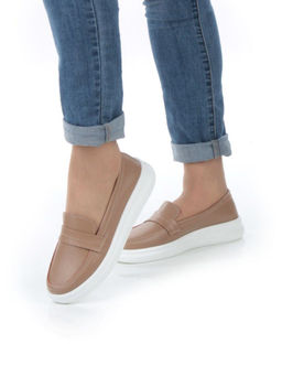 03-ZL-8501 DK. BEIGE/BROWN Полуботинки женские (натуральная кожа) - Фабричный китай фото 2