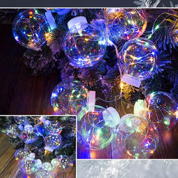 Гирлянда штора 2х0.7м 10 шаров,ПП