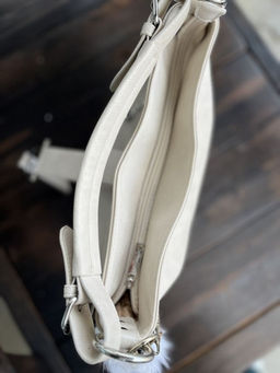 Женская сумка хобо из эко кожи 007 Бежевый - Cidirro фото 5