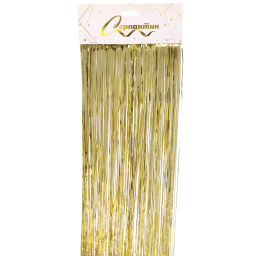 Цена за 10 шт. Дождик 2 м "Глянцевый стиль", шампань