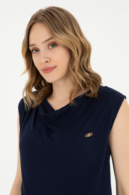 Женская темно-синяя футболка - U.s. polo assn фото 16