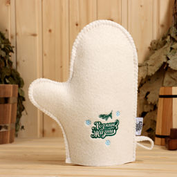 Рукавица для бани с вышивкой Хозяин жизни - Simaland фото 4