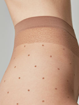 Колготки фантазийные CONTE DOTS Колготки в горошек bronz - Conte elegant фото 3
