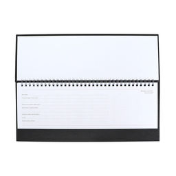 Планинг на гребне недатированный 100х300 мм, 56 листов, БУМВИНИЛ, черный - Calligrata фото 3