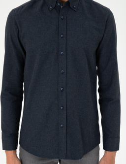 Lacivert Slim Fit Uzun Kollu G_mlek - Pierre cardin фото 6