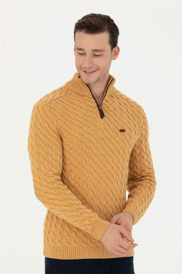 Мужской свитер песочного меланжа Неожиданная скидка в корзине - U.s. polo assn фото 3