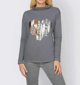 Блузка, темно-серая - Heine фото 3