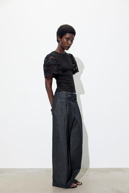 TANK TOP WITH SLEEVE EMBROIDERY - Zara фото 19