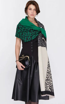 в СОСТАВЕ ШЕРСТЬ и КАШЕМИР! Большой,теплый двусторонний палантин - Tantino фото 18