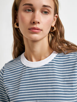 10200510074 Футболка жен. Mosoro синяя полоска - Concept club фото 3