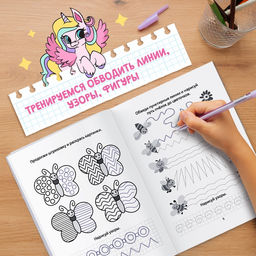 Раскраска пропись Для девочек, 20 стр. - Буква-ленд фото 6