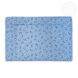 Пингвиния Набор для новорожденных Пингвиния/Борта:6шт; Подушка:1 шт-40*60; Наволочка(клапан):1шт.-40*60; Простыня на резинке:1шт.-120*60; Одеяло:1шт.-110*90; Пододеяльник:1шт.-110*90 Набор в кроватку (бязь) - Артпостелька фото 5