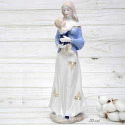 Статуэтка Дама с младенцом 30 см / 200315 /уп 24/