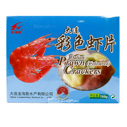 Разноцветные крекеры с креветками Лонгхаишенг/ Longhaisheng, Китай, 150 г Акция