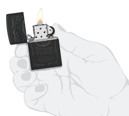 Подарочный набор Джек Дэниэлс | Jack Daniels®: зажигалка и кожаный чехол ZIPPO 48460