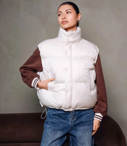 Жилет #КТ6997, светло-бежевый