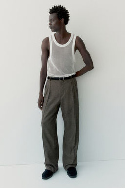 Camiseta sin mangas en malla