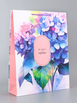 Цена за 2 шт. Пакет подарочный ламинированный вертикальный Цветочные мелодии, 33?42.5?10 см