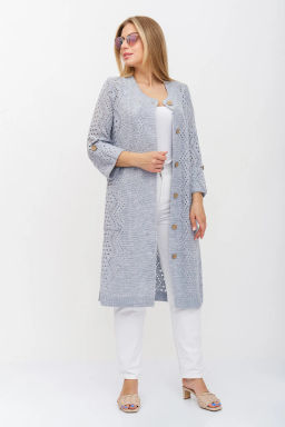 ЗЛАТА Кардиган 1-660/св.серый