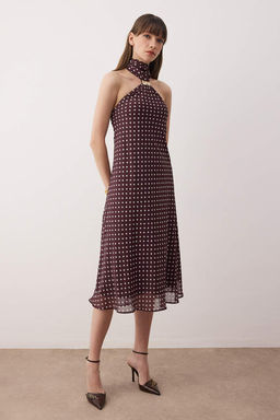 Murdum Duz Orme Maxi Astarl? Elbise TPRAW26EL00125 - Trendyolmilla фото 2