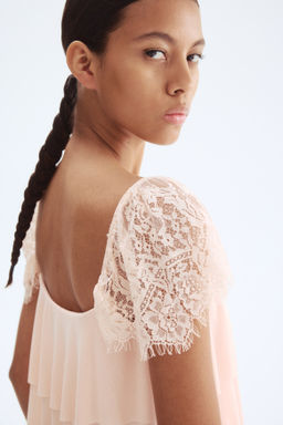 Top con mangas de encaje - H&m фото 4