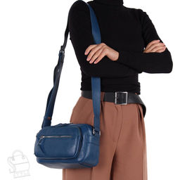 Сумка женская кожаная 3229Q blue Polina&Eiterou/30 в Новосибирске