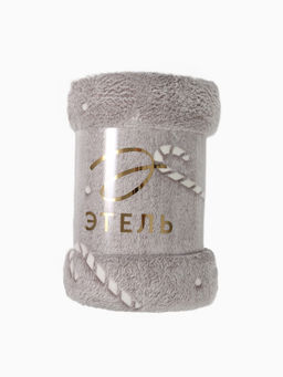 Плед светящийся в темноте Этель. Candy cane, 180?200 см,100% п/э, корал-флис, 220 г/м?