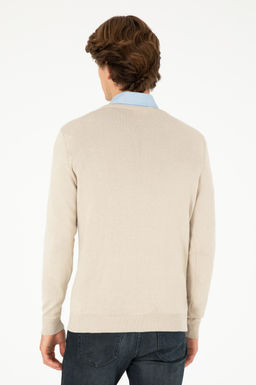 Мужской базовый свитер из каменного меланжа - U.s. polo assn фото 5