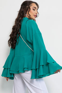 Туника Бабочка (бирюзовый) - Эльза фото 10