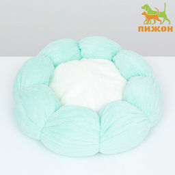 Лежанка для животных Облако, 55 см, бело-мятная