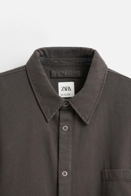 LIGHTWEIGHT DENIM SHIRT - Zara фото 9