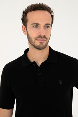 U. S. Polo Assn / Мужская черная базовая футболка - U.s. polo assn фото 2