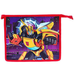 Папка пластиковая для тетрадей А5, на молнии, Трансформеры - Hasbro фото 2
