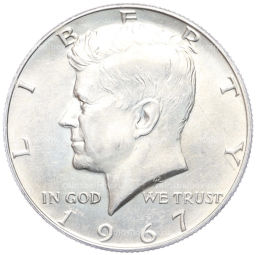 1/2 доллара (50 центов) 1967 года США