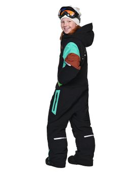 Комбинезон T-9080 Черно-бирюзовый