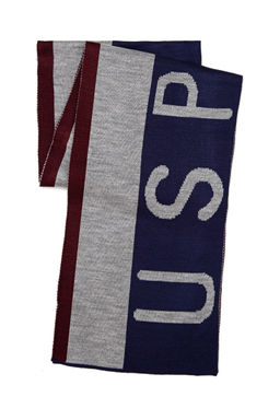 Мужской темно-синий шарф Неожиданная скидка в корзине