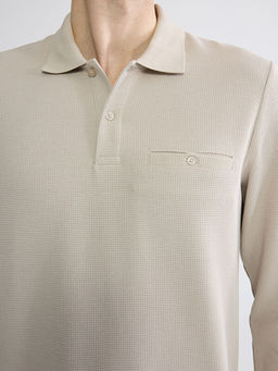 Polo Yaka Erkek Sweatshirt