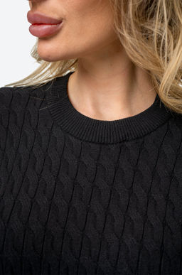 Женский джемпер в косичку с коротким рукавом Happy Fox  фото 7