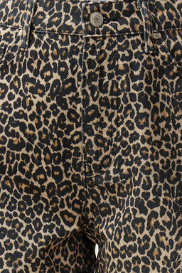 TRENDYOLMILLA Cok Renkli Leopar Desenli Kahverengi Sort TWOSS24SR00134  фото 5