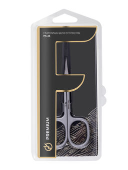 Frau Finger Ножницы маникюрные для кутикулы изогнутые / Premium PS 23, матовые, ручная заточка, 9,3 см