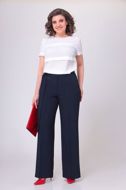 Блуза Swallow 803.2 черный+серебряный узор фото 383