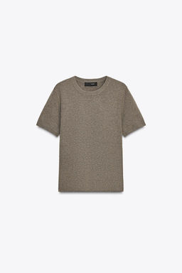SOFT-TOUCH SHORT SLEEVE KNIT TOP - Zara фото 10