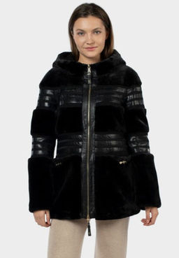 Пальто  утепленное искусственный мех - El podio фото 12